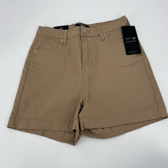 NWT American Bazi Tan Color High rise shorts - Picture 1 of 5